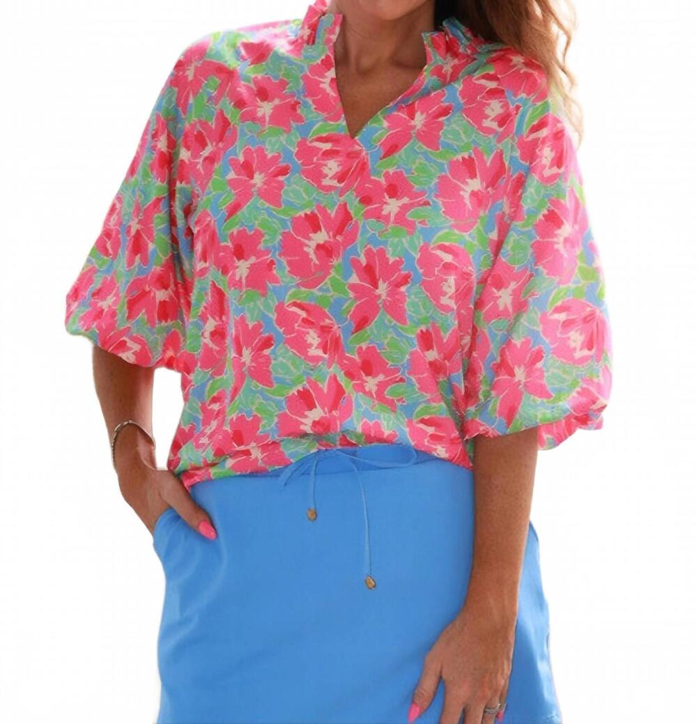 NEW JESS LEA donna top in summer bloom